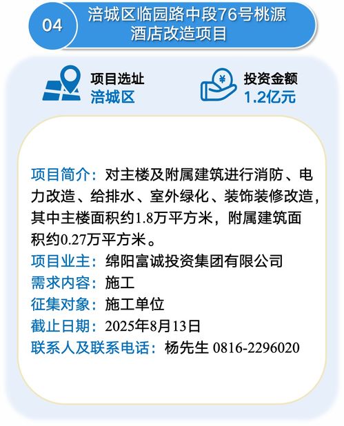 綿陽發布一批投資項目機會清單，助力投資信息咨詢